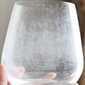 hard water spots on glass