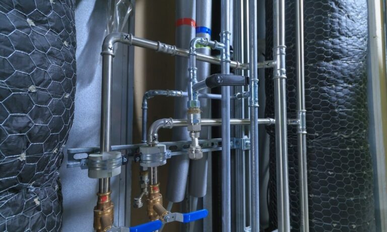 water conditioning system pipes